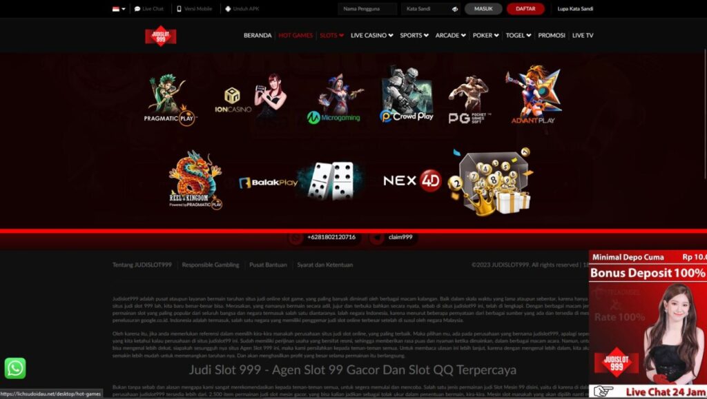 Mengenal Jenis Judi Online di Agen Slot138 Terpercaya